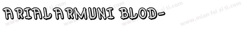 ArialArmUni Blod字体转换
